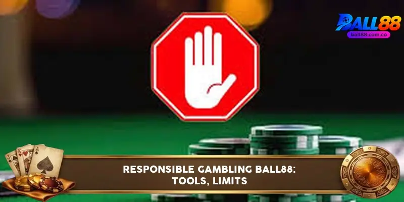 Ball88 responsible gambling settings page in player account dashboard